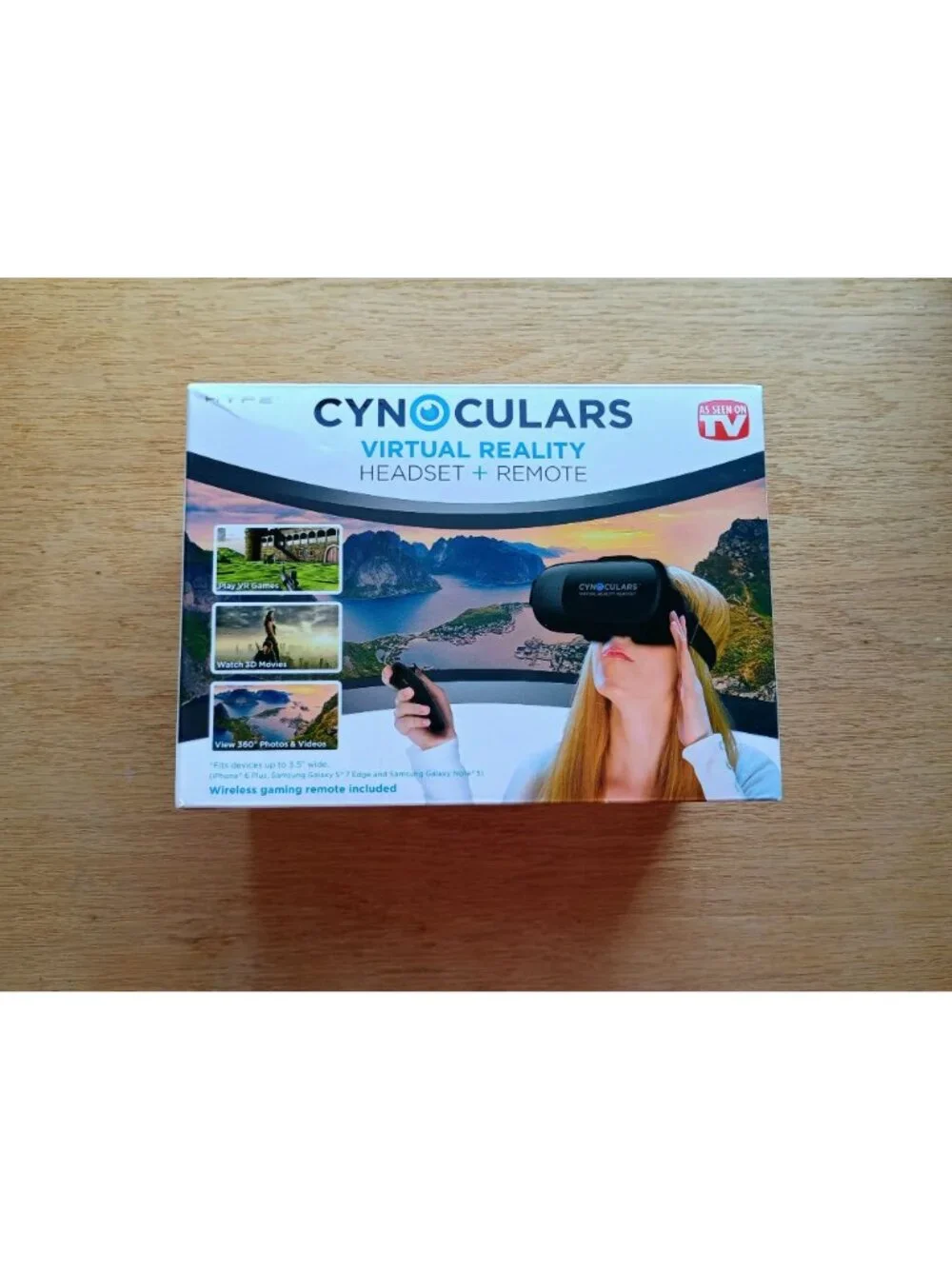 Hype Cynoculars Virtual Reality Headset + Remote For Smartphones Up To 6